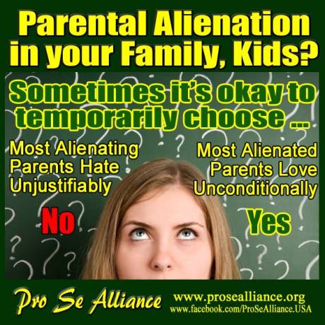 Parental Alienation in your family - 2016